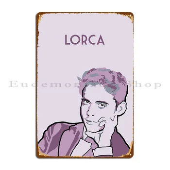 Federico Garcia Lorca Metallist Märk Retro Kohandatud Projekteerimine Baar Koobas Seina Decor Tina Märk Plakat