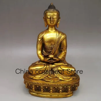 Antiik Antiik Pronks Budismi Sakyamuni Amitabha Buddha Kuju