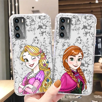 Printsess Anime Tüdruk Läbipaistva Telefoni Puhul Huawei P50 P30 P40 P20 Lite P Smart Z-Pro Plus 2019 2021 Kate
