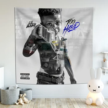 Muusika Album Star Lil Beebi Rap, Hip-Hop Vaip Magamistuba Esteetiline Kunst, Plakat Seina Riputamise Jaoks Ühiselamu Pool Decor