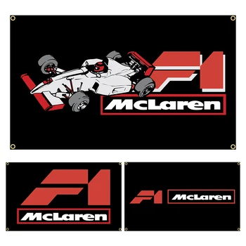 90x150cm Mclarens võidusõiduauto F1 Lipu Polüester Trükitud Garaaž Teenetemärgi Banner Vaip