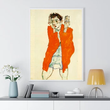Egon Schiele Plakat Abstraktse Isiksuse Kunst, Plakat, Foto Lõuend Print Seina Maali Home Decor (Raamimata)