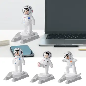 Astronaut Telefoni Omanik Reguleeritav Ruumi Teemaline Koomiks Spaceman Autohoidiku Töölaua Kaunistus Kaunistused Mobiiltelefoni Pad