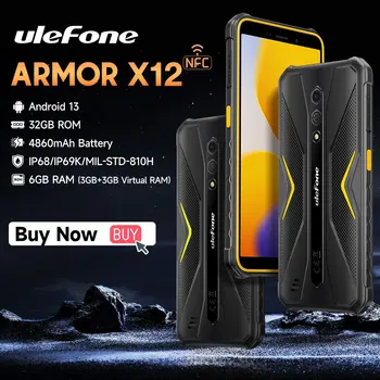 [Esmaesitlus] Ulefone Armor X12,Android 13 ，Kuni 6GB（3GB+3GB）RAM，32GB ROM，4860mAh，13MP 5.45