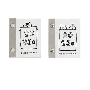 2023 Üks Lehekülg Mini Laua Kalender Päevas Värske Kalender Notepad Tearable Käsi Konto Materjal