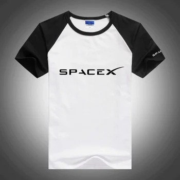 SpaceX Ruumi X Logo 2023 Meeste Uued Suvel Moes Solid Color Block ümber Kaela lühikesed Püksid Raglaani Ümbris Casual Spordi-Tees Tops
