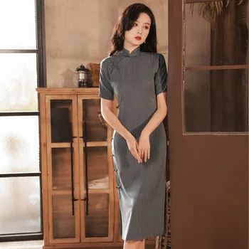 Cheongsam Traditsiooniline Hiina Stiilis Pidu Kleit Naiste Suvel Uus Qipao Vestidos Elegantne Pidulik Kleit Klassikaline Riietus