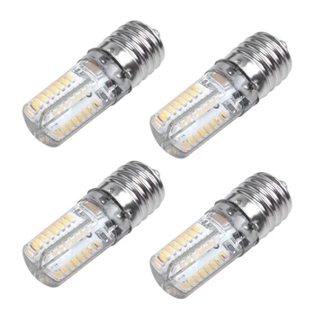 4X E17 Pesa 5W 64 LED Lamp Pirn 3014 SMD Valgus Soe Valge AC 110V-220V