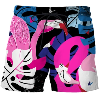 Meeste Suvel Swiming Vabaaja Püksid Masculina Lahti Abstraktse mustriga, Püksid Havai 3D Print Elastne Vöökoht Supelrõivad Beach püksid