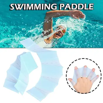 1 Paar Sõrme Webbed Ujumine Küljest Uimed Suurendada Vastupanu Breaststroke Lestad Unisex Palm Kindad Ujumine