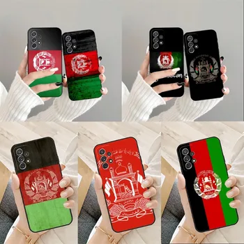 Afganistani Lipp Telefoni Puhul Samsungi A51 A52 A53 A12 A50 A33 A13 A22 A31 A40 A03S A32 A21 A81 A42 Silikoonist Must Kate