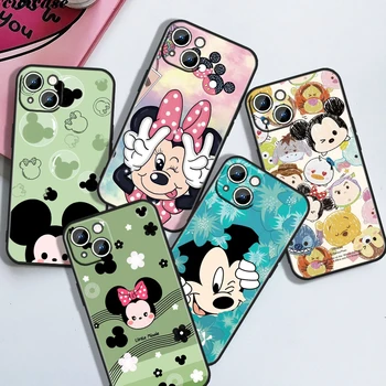 Armas Disney Miki Hiir Apple iPhone 15 Ultra 14 13 12 11 XS-XR-X 8 7 6 6S 5 5S SE Pro Max Plus Mini Black Telefoni Puhul