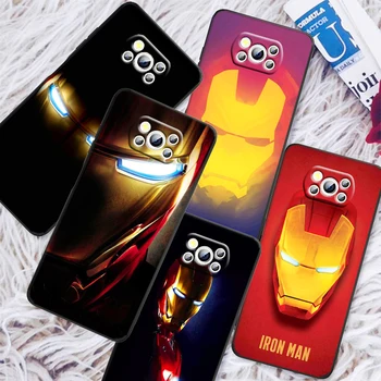 Marvel Avengers Super Iron Man Telefoni Puhul Xiaomi Mi Poco X4 X3 NFC F4 F3 GT M4 M3 M2 X2 F2 Pro C3 5G Civi Fundas Must