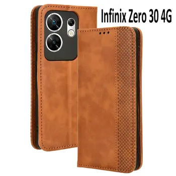 Eest Infinix Null 30 4G Zero30 X6731B Klapp Juhul Retro Leather Luksus Rahakott Raamat Magnet Kate Infinix Null 30 5G X6731 Kotid