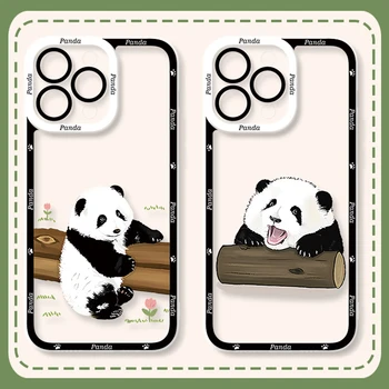 Cartoon Panda Telefoni Puhul Huawei P30 Pro 10 Pluss 20 P40 Lite P50 Y9 Peaminister 2019 P30Lite P50Pro Pehmest Silikoonist Kate Selge