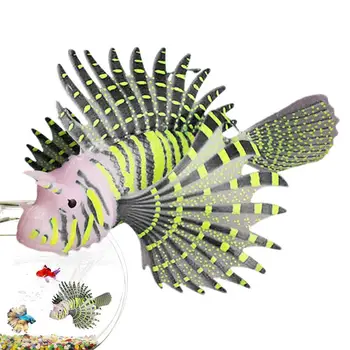 Ujuvad Teenetemärkide Tank Vaik Akvaariumi Lionfish Kuma Pimedas Kaunistused Kaasaskantav Kala Kaunistused Koju Ujuv