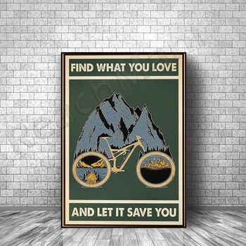 Retro jalgratas plakati -, jalgratta -, kunsti -, spordi-plakat, kingitus jalgratturitele