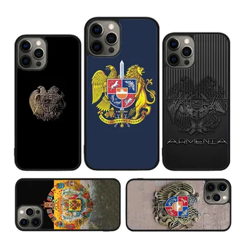 Armeenia on Venemaa Lipp, vapp Telefon Case For iPhone SE2020 15 14 XR, XS 11 12 mini 13 Pro MAX 6 7 8 Plus katab kest coque