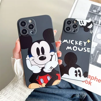 Disney Miki-Minni Hiirt Case For iPhone 15 14 13 12 11 Pro Max Mini X-XR 7 8 Pluss Telefon Cute Cartoon Tagasi Kaitseb Telefoni Puhul