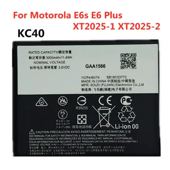 1 x 3000mAh KC40 Telefoni Aku Motorola Moto E6s E6 Pluss XT2025-1 XT2025-2 Kõrge Kvaliteediga Nutitelefoni Akut