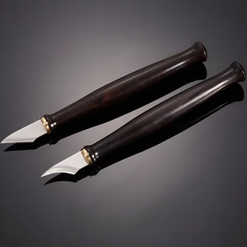 M390 HRC60～62 PUIDUST KÄEPIDE kõrge hinne disainer nahk käsitöö tööriista komplekt Naha lõikamine Pen Nuga