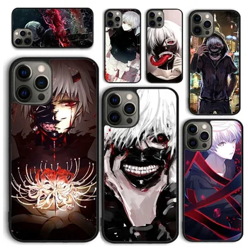 Tokyo Ghoul Kaneki Ken Trendikas Anime Telefon Case for iPhone 15 14 12 13 mini 6 7 8 PLUS X XS XR 11 PRO MAX SE 2020 Katta Fundas