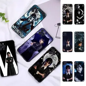 MaiYaCa kolmapäev Addams Family Telefon Case For iPhone 13 Pro MAX 14 11 12 Mini X XS XR 6 7 8 Plus SE 2020 Pehme TPU Kate
