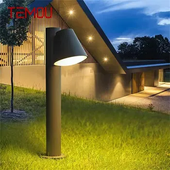 TEMOU Põhjamaade Kaasaegne Väljas Muru-Lamp, LED-Veekindel Kodu Tee Villa Aed