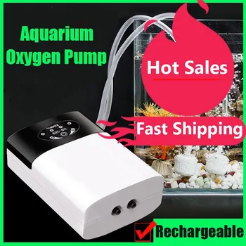 Power Air Pump Akvaariumi Mini Aerator USB Laetav õhukompressor Kala Tank Oxygenater Outdor Kalapüügi Super Mute Air Booster