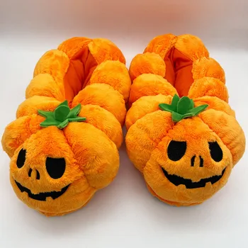 Paks Baseeruv Palus Kingad Cartoon Halloween Pumpkin Sussid Uus Pidulik Kingad Halloween Unisex Talvel