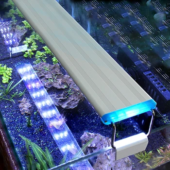 Akvaariumi LED Super Slim Kala Tank Vee Taim Kasvada Valgustus Veekindel Särav Clip-Lamp Sinine LED-18-75cm Taimede 220v