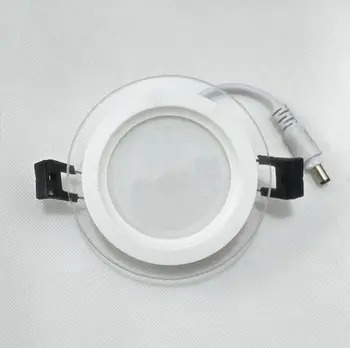 6W 9W 12W 18W Ring/Ruut Klaas LED Paneeli valgus AC85-265V Süvistatav Spot Lae Paneeli Valgus Soe/Loodus/Külm Valge/3 Värvid
