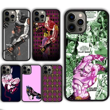 Anime JoJo Killer Queen Telefoni Juhul Kate iPhone 15 SE2020 13 14 11 12 Mini Pro Max XR, XS 6 7 8 Plus coque fundas Kest