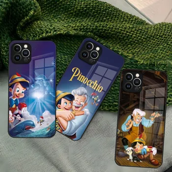 Pinocchio Telefon Case for Iphone 15 14 13 12 Pro Max 11 Mini X-Xr, Xs 8 7 Puls klaas