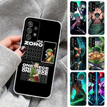 Anime Roronoa Zoro Mobiiltelefoni puhul Samsung Galaxy S23 S21 S22 Plus Ultra A12 A32 A53 Selge Telefoni Kate Funda