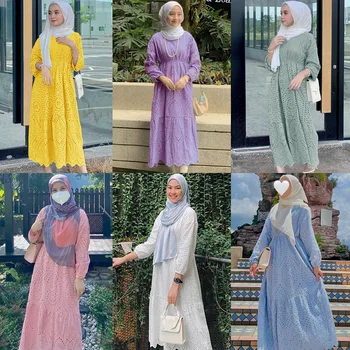 Moslemi Kleit Naiste Riideid Kagu-Aasia Lohkus Pits Kleidid Moe Vestidos Elegantes Para Mujer