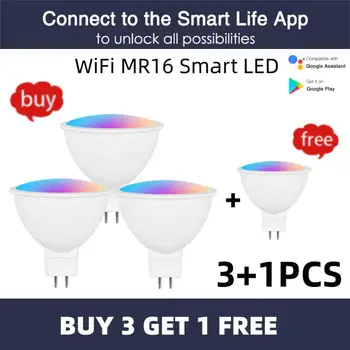 WiFi MR16 Smart LED-Lamp, 12V RGBCW Reguleeritav Lambi Tuya 5W Minisaitit Värvi Muutmine Smart Home