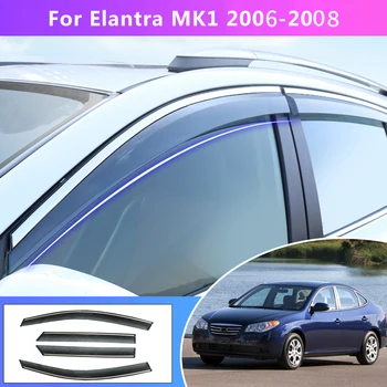 Näiteks Hyundai Elantra Mk1 2003-2008 2009 2010 Car Styling Suitsu Akna Päike Vihm välisilme visiir Kilpi Guard Tarvikud 4PC