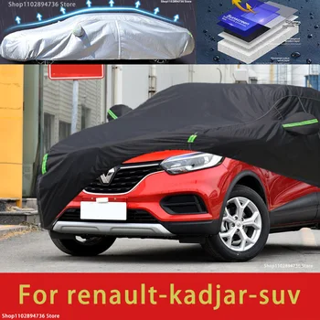 Näiteks Renault Kadjar Sobi Välistingimustes Kaitse Auto Hõlmab lumekatte Päikesevarju Veekindel Tolmukindel Väljast must auto katta