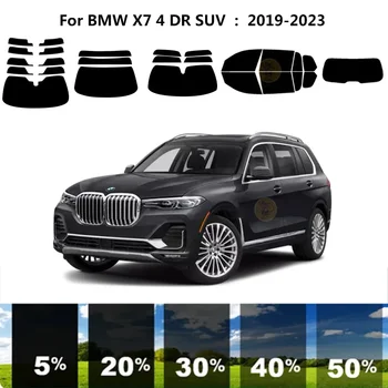 Precut nanoceramics auto UV Aknas Tint Kit Auto Akna Film BMW X7 G07 4 DR MAASTUR 2019-2023