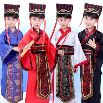 Hiina rüü vana õpetlane õpilane kostüümid lapsed täiskasvanud Kimono Hiina Traditsioonilise Vintage Etnilise cosplay Kid Kostüüm Hanfu