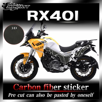 Sest Tsüklon RX401 kleebis 3D carbon fiber kaitsekile keha filmi trükkimine teenetemärgi veekindel muutmine