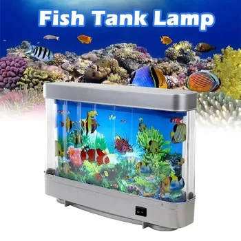 Kunstliku Troopilise Kala Tank Simuleeritud Dekoratiivkalad Lamp Virtuaalne Ookeani Dynamics Led Tabel Lamp Kodus Ruumi Kaunistamiseks