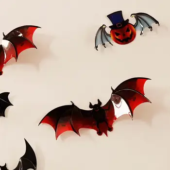 3D Pvt Kõrvitsa Halloween PVC Seina Kleebised - 12 Dekoratiivsed Sissepääs Kleebised Pidulik Dekoratsioon