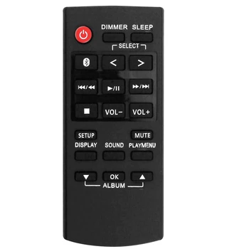 N2QAYB001215 Asendada Remote For Panasonic Hifi SA-AKX320E-K SA-AKX320E-W SA-AKX320GN-K SA-AKX320GS-K SA-AKX520E-K Black 1 TK