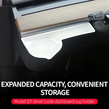 2021-2023 jaoks Tesla Model 3/Y Ladustamise Kasti Auto Armatuurlauale Vee topsihoidja Ees armatuurlaua Paigutamine Koristustööde Auto Accessori