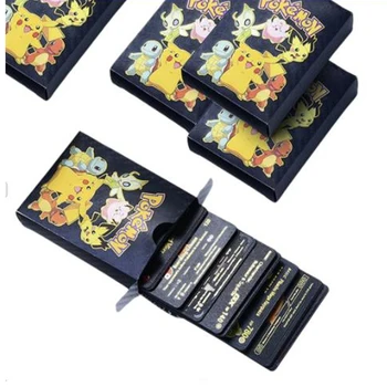 Pok￩mon Kaardid Pikachu Joonis hispaania prantsuse inglise Tähed VMAX GX Energia Kaardi Kids Mängu Kogumine Pokemon Gold, Silver Kaardid