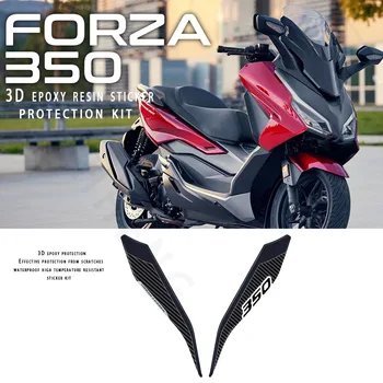 Honda Forza 350 NSS 350 Mootorratta Tarvikud Ees, kaitsemask 3D Epoksüvaik Kleebis 2021 2022 2023