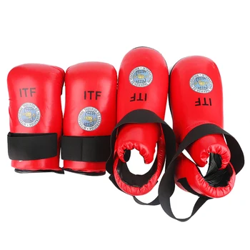 Kvaliteetne Punane Sinine ITF Taekwondo Kindad Jala Pahkluu Guard Karate handguards Võitluskunstide Koolitus Protector Seadmed