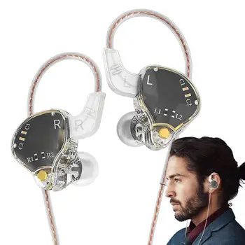 Juhtmega Earbuds Traadiga Monitor In-Ear Kõrvaklapid Earbuds Kaasaskantav Müra Isoleerivad Peakomplekt In-Ear Juhtmega Kõrvaklapid Nutitelefon
